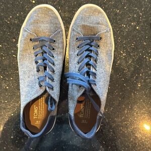 TOMS Canvas Lenox Sneakers - Navy Chambray - Men’s 8